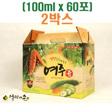 엄마애손 시골맛 여주즙 진액 엑기스 (100mlx60포)x2박스 3무 (사은품 증정), 2개