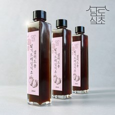 [남도식초] 하화숙 천연발효 딸기 드레싱식초 3병x200ml, 3개