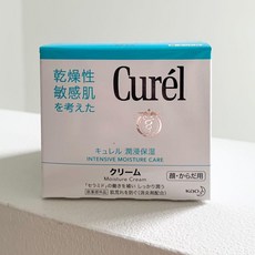일본 화장품 큐렐 curel 보습효과 피부보호 수분 크림 90g 모이스처 크림, 1개