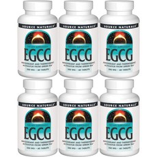 Source Naturals 소스내추럴스 EGCG 350mg 테블릿, 6개, 60정