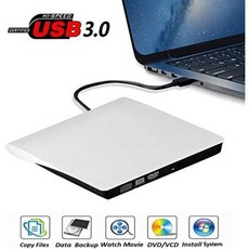 [아마존베스트]Gotega External DVD Drive USB 3.0 Portable CDDVD+-RW DriveDVD Player for Laptop CD R, White_One Size, 상세 설명 참조0, 상세 설명 참조0
