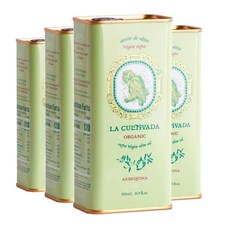 La Cultivada 라컬티바다 아르베키나 엑스트라 버진 올리브 오일 세비야 500ml 4개
