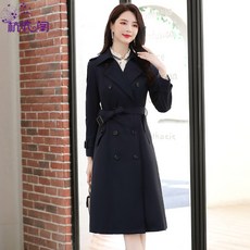 코트 바람막이옷 보통길이 영국스타일 2020년 봄가을 신상여성의류 타입 유행 캐주얼 외투 세트