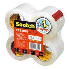 스카치 3M 미니 포장용 테이프 48mm x 20m, 투명, 1세트