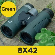고배율단망경 고배율 망원경 전문 야외 저조도 야간 투시경 Hd 쌍안경 연결된 전화 사냥 캠핑 스코프, 8x42Green