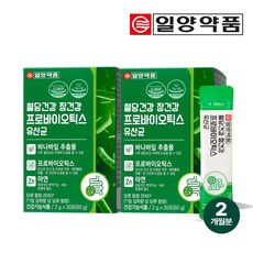 일양약품 혈당건강 장건강 프로바이오틱스 유산균, 2개, 60g