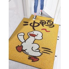 가정용매트 전입 실타래 신발깔창 매트 귀여운 아이디어 심플 애니메이션 도어매트 미끄럼방지 카페트 자유 시저링 현관문, C03-오리