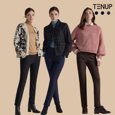 TENUP(텐업) 여성 스트레이트핏 융기모본딩 팬츠 3종