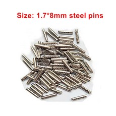 100 개/몫 원격 제어 키 빈 고정 자동차 핀 1.6MM/1.7MM KD Xhorse 접이식 블레이드 L:8MM, 04 1.7MM Steel pin_02 200pcs