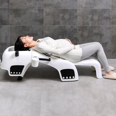 머리 감는 의자 성인 환자 용 샴푸 캡 노인 머리 감기, 흑백 롱 (0~성인 적합)