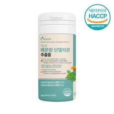 비카인 액티브 레몬밤 단델리온 추출물, 600mg x 60정 x 1통, 60정
