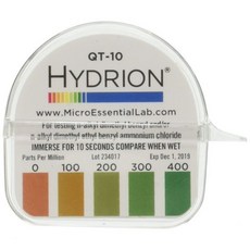 마이크로 에센셜 실험실 QT10 Hydroid Quit 시험지 0400 ppm 10개 팩