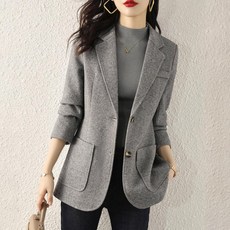 [바니드] 여성의류 가을겨울 양복 코트 두꺼운 캐주얼 스타일 긴팔재킷 0681