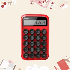 LOFREE 로프리 기계식 계산기 타격감 좋은 예쁜 calculator 세무사 회계사 추천 여친선물, 7.레드