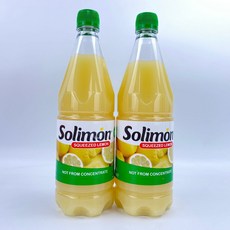 코스트코 레몬원액 99.97% Solimon 솔리몬 스퀴즈드 레몬 1리터*2개(2L) + HAPPING 봉지클립(대) 1P