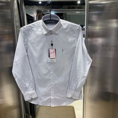 [예작]남성와이셔츠 스트라이프 신사자수 슬림핏 긴팔 (YJ0SBS934GY) 백화점 아울렛 (4685873)