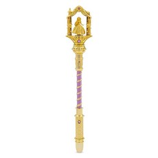 Disney Store 액세서리 라푼젤 라이트업 지팡이 - 보석 버튼 및 피규어가 있는 라이트업 홀 - 완벽한 공주 장난감에서 영감을 받은 공주님 엉킴 코스튬 컬렉션