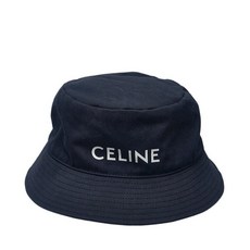 [셀린느] [중고 명품] L 네이비 CELINE 로고 버킷햇 PC0232 FA0 0014