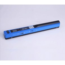 iScan 휴대용 펜 스캐너 미니 핸드 무선 포터블 스캐너 A4 스캔, 블루 + 8G 메모리 카드