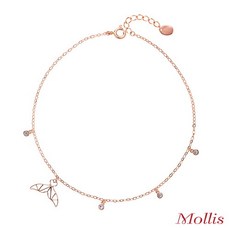 고래꼬리18k발찌