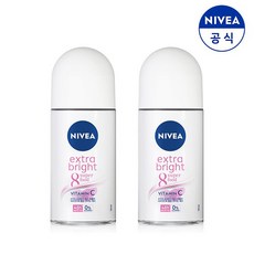 니베아 니베아 데오드란트 롤온 엑스트라 브라이트 50ml X2개, [단일상품]