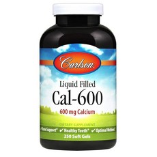 Carlson Cal-600 Calcium 칼슨 칼슘 600 mg 250 소프트겔, 1개, 정