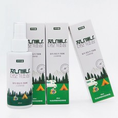 자나깨나 더모기조심 이카리딘15% 모기 진드기 기피제 퇴치 스프레이, 60ml, 3개