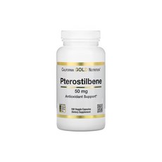 프테로스틸벤 California Gold Nutrition 프테로스틸벤 50mg 베지 캡슐 180정 1개