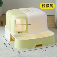 화장실 고양이 변기 모래집 사막화방지 상자 반려묘 배변 대형 후드 고양이화장실, 1개