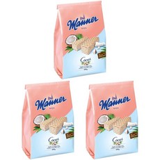 Manner Cocos 마너 웨하스 코코넛, 400g, 3개