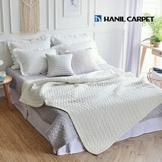 한일카페트 다이애나 순면 워싱 스프레드 러그 200x220cm, 아이보리