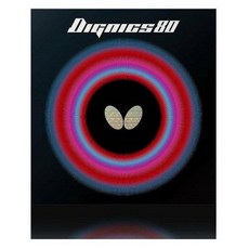 버터플라이 굿템 올라운드형 디그닉스80 탁구러버 탁구 러버, 블랙(2.1mm)