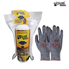 차량광택 글로스매직 골드 500ml 초발수 코팅제 유리막 관리제 물왁스 광택제 스프레이형 간편 극세사타올 증정, 1개