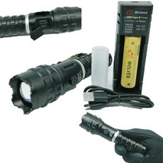 XHP90 10000루멘 LED랜턴 줌 손전등 4단모드 군용 등산 캠핑 C타입충전 풀세트
