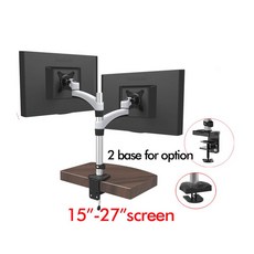 D MOUNT DL JF111 항공기 알루미늄 그로밋베이스 클램프 15 " 27" 스크린 lcd tv 스탠드 모니터 데스크탑지지 브래킷 회전 홀더|TV 마운트|, 단일, 1개, DL-JF111C