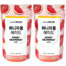 카페베네 허니자몽 에이드 190ml x 20팩, 20개