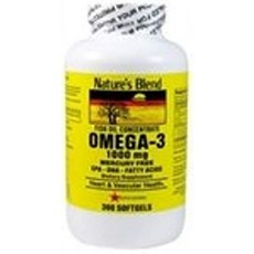 Nature's Blend Omega-3 Fish Oil 1000 mg 300 Softgels