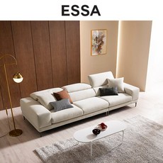 [에싸] 레노어 4인 헤드기능 카시미라 패브릭 소파, K2026스톤그레이
