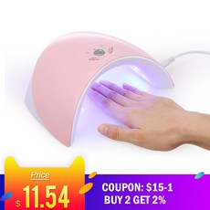 36 w uv led 네일 램프 네일 드라이어 메이크업 네일 젤 12 led uv 라이트 네일 경화 기계 네일 아트 메이크업 페인팅 살롱 도구|네일 드라이어|, 1개, Pink, 단일