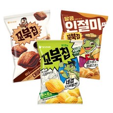[오리온] 꼬북칩 삼총사 초코츄러스 /인절미맛 /콘스프 65g, 꼬북칩초코츄러스65g+인절미맛6