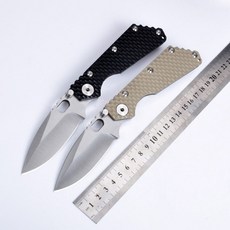 뜨거운 판매 smf 검정 g10 손잡이 7cr17 wov 전술 생존 접히는 칼 msc 스테인리스 잎 제일 질 strider|survival folding knife|best f, 단일, 1개, desert