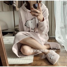 스누피 수면 찰리브라운 잠옷 신혼부부 파자마 상하세트