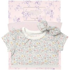 밍크뮤 minkmiu WH 블루밍플라워바디수트SET 34370-040-11 백일/돌/출산선물 293294