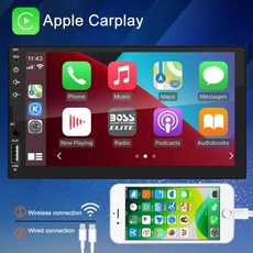 카플레이모니터 풀터치 HD 자동차 MP5 카플레이 안드로이드 오토 플레이어 USB 블루투스 TF 카드 스크린 리버스 카메라 포함 7 인치 화면, 05=Ra-CameraCarplay