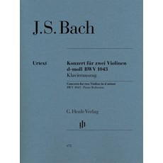 바흐 2대의 바이올린 협주곡 in d minor BWV 1043 (HN 672), 바흐 2대의 바이올린 협주곡 in d minor, .., 바흐(저),마스트미디어, 마스트미디어