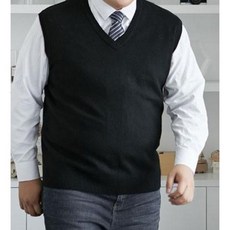 남자 빅사이즈 3XL 4XL 5XL 6XL 니트 조끼 고급니트 베스트 남성큰옷 출근복 니트티