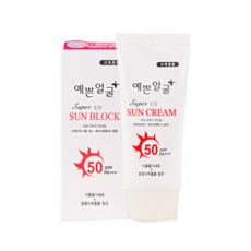 예쁜얼굴 선크림 선블록 SPF50 PA+++ 50ml x 2개