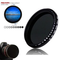 카메라필터 페이더 변수 ND 필터 To ND400 중립 밀도 37 40.5 43 46 49 52 55 58 62 67 72 77 82 86 95 MM, 49mm, 05 49mm