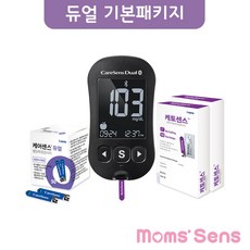 케어센스 듀얼 기본패키지(듀얼측정기+케톤검사지20매+혈당검사지50매+채혈침+알콜솜)