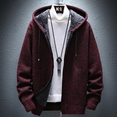 kirahosi 추동 캐주얼 남성 기모 니트 가디건 두툼 빅사이즈 16호 BWb1nrcb
